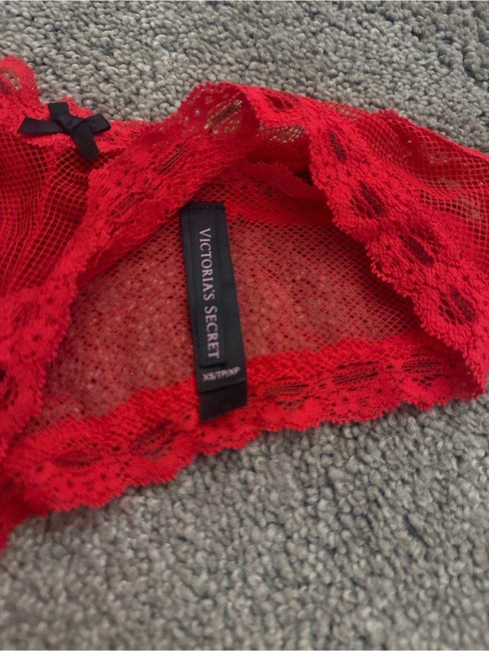 Victoria's Secret Red Lace Cheeky Bikini - Picture 2 of 3